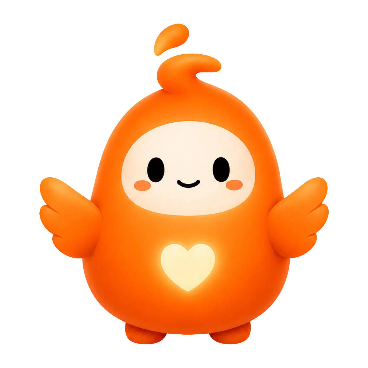 The Timenix character sitting calmly and ready to help